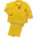 Boss Large 3-Piece Yellow Polyester Rain Suit 44336/L